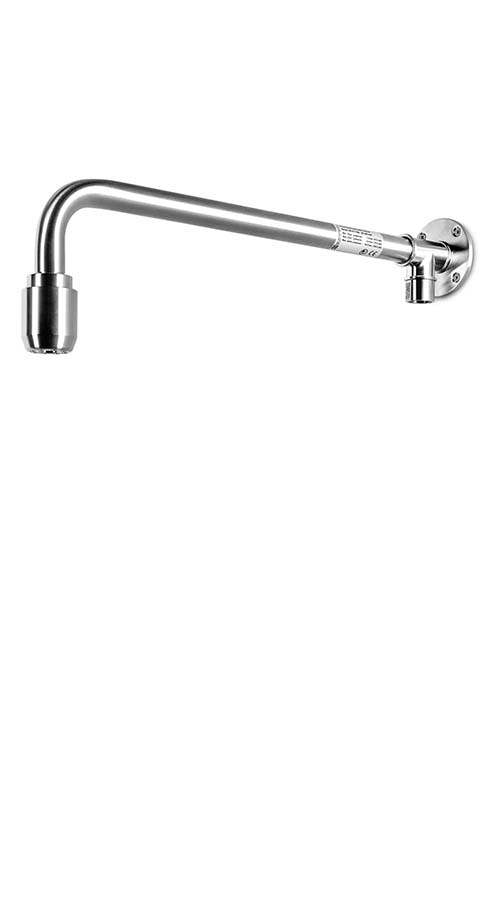 Safety showers, safety shower arms