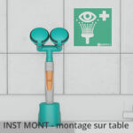 Aufbauvideo B-SAFETY Hand-Augendusche mit einem Brausekopf 45°, Tischmontage, BR713025